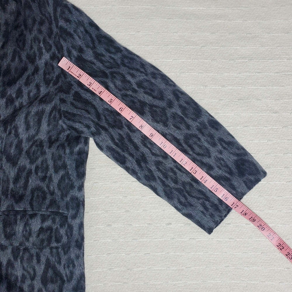 Zara WOOL BLEND PRINTED COAT Size M-L - Picture 6 of 12